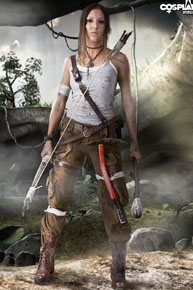 Anne cosplays Lara Croft