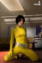 Devora in yellow costume 3
